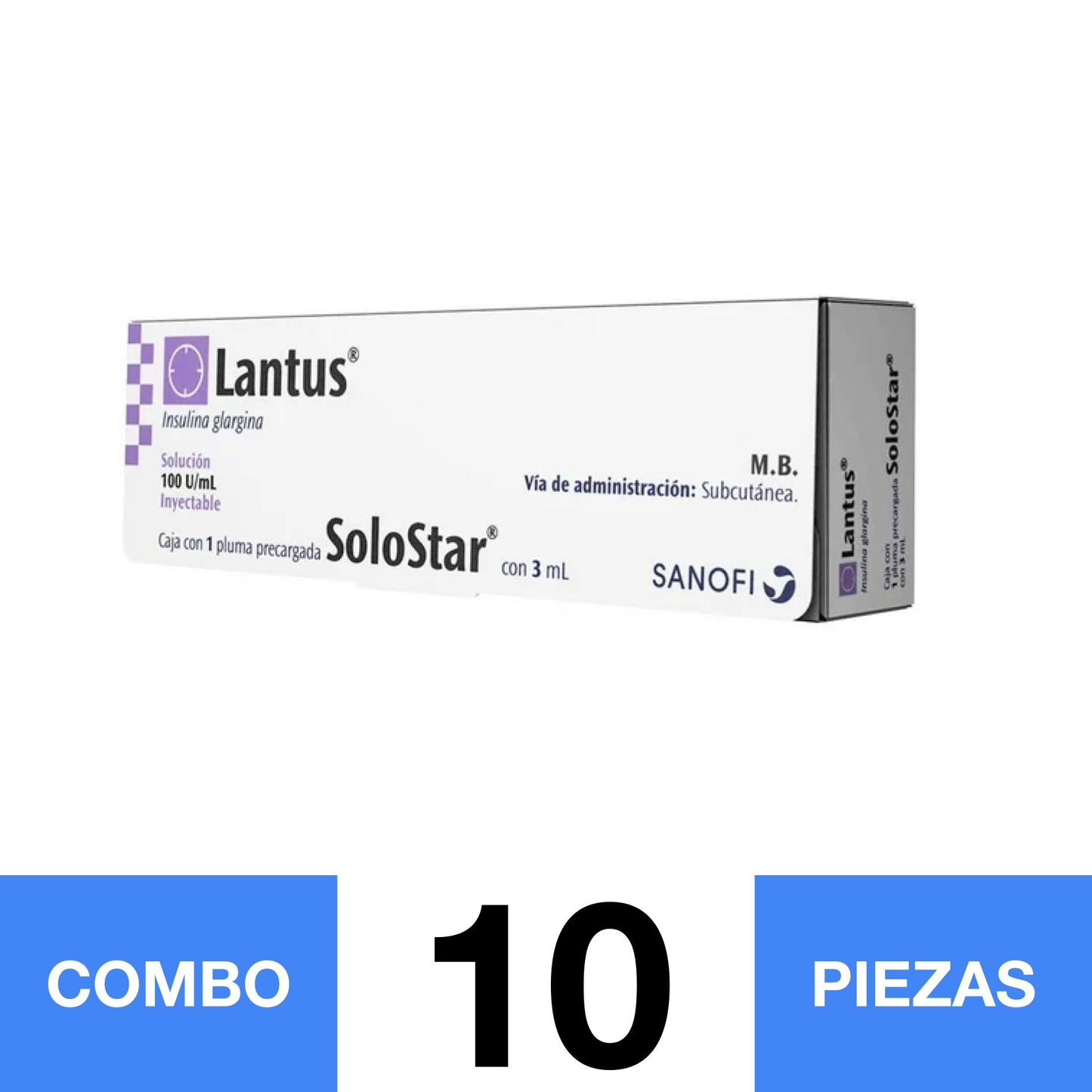 LANTUS SOLOSTAR C/5 AMP 3 ML. (COMBO 10 PZA)📦