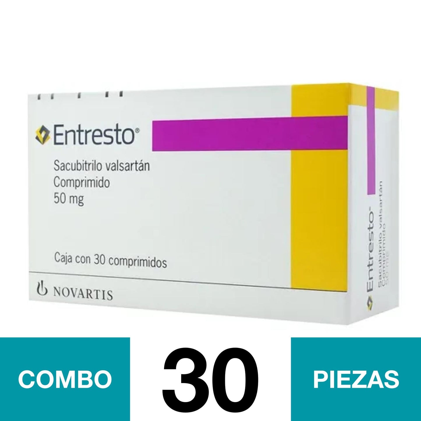 ENTRESTO 50 MG 30 COMPRIMIDOS. (COMBO 30 PZA)??