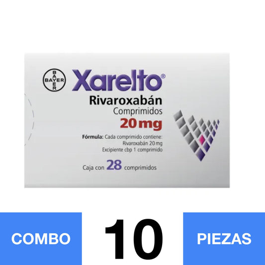 XARELTO 20 MG C/28. (COMBO 10 PZA)📦